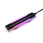 LIAN LI UNI Fan P28 Optional Side diffused RGB Strip 3 Pcs Pack,Black Color Frame (Compatible with P28120-1B, P28120-3B, GA2P36B) - P28ARGB-B