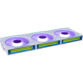 Lian Li UNI Fan SL-Infinity Wireless 120 - Triple Pack - 2.4 GHz Wireless Signal ARGB Fan Control - Double Infinity Mirror Design - Low Noise - Controller Included - White (12SLIN1W3W)