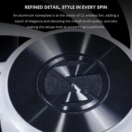 Lian Li UNI Fan CL120 ARGB 120mm PWM Fans - Triple Pack - 2.4 GHz Wireless Signal RGB & PC Case Fans Control - Daisy-Chain - Dual Light Zones - FDB - Controller Included & Required - Black (12CL1W3B)
