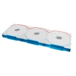 Lian Li UNI Fan TL Wireless 120-Triple Pack-2.4 GHz Wireless Signal ARGB Fan-Infinity Mirror-Daisy-Chain Design-Customizable Lighting Effects-Controller Included & Required - White (12TL1W3W)