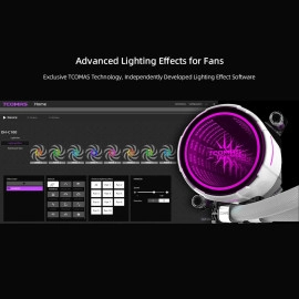 LA200 White 360 ARGB Liquid CPU Cooler – Infinity Mirror Pump Head with Stunning Lighting Depth, Supports Intel LGA 1851/1700 & AMD AM5/AM4