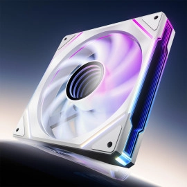 AsiaHorse AMICI-5GT RGB PC Fans, Infinity Mirror ARGB Fans HDB Bearing Fan Speeds Up to 1800 RPM with 24 LED Lights, Reverse Blade Fan Compatible Motherboard Aura SYNC (Not Wireless Connection)