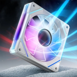 AsiaHorse AMICI-5GT RGB PC Fans, Infinity Mirror ARGB Fans HDB Bearing Fan Speeds Up to 1800 RPM with 24 LED Lights, Reverse Blade Fan Compatible Motherboard Aura SYNC (Not Wireless Connection)
