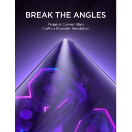 AsiaHorse Pegasus Micro ATX PC Case Dual Chamber 270° Full View Tempered Glass Huge Space MATX Gaming PC Case-360mm Radiator, RTX 40 Compatible, High Airflow Full-Tower MATX Computer Cases-White