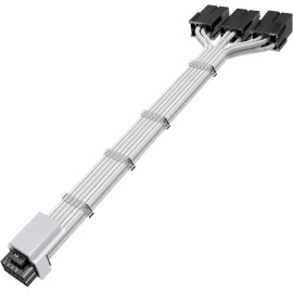 AsiaHorse 16AWG PCI-e 5.0 12VHPWR PSU Cable Extension, 600W 12+4 Pin Male to PCIE 3x8 Pin(6+2) Female PC Cable Extension for RTX 3090Ti/4070Ti/4080/4090, 30CM