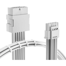 AsiaHorse 12VHPWR Adapter Cable Extension, 600 Watts Rated 12+4-Pin (16-Pin) Female to Male PCIe Extension Cable, Compatible with RTX 3090Ti 4070ti 4080 4090, 3CM Length (Black)