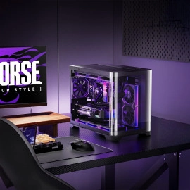 Asiahorse Dawn 120mm Case Fan, ARGB PWM 1850RPM/71CFM Airflow, Forward & Reverse Blade Design, Low Noise, Precision HDB Bearings High Performance RGB PC Fan Modular Connection