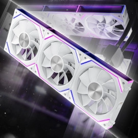 Asiahorse Dawn 120mm Case Fan, ARGB PWM 1850RPM/71CFM Airflow, Forward & Reverse Blade Design, Low Noise, Precision HDB Bearings High Performance RGB PC Fan Modular Connection