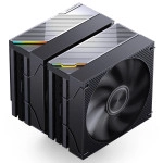 JONSBO CA90 Black Dual-Tower CPU Cooler,Mute Series air Cooling,CPU Fan H159mm,130mm PWM Fan CPU Air Cooler,6 Copper Heat Pipes Radiator, AM5/AM4/ Intel LGA115X/1200/1700/1851,D-TDP 270W