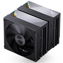 JONSBO CA90 Black Dual-Tower CPU Cooler,Mute Series air Cooling,CPU Fan H159mm,130mm PWM Fan CPU Air Cooler,6 Copper Heat Pipes Radiator, AM5/AM4/ Intel LGA115X/1200/1700/1851,D-TDP 270W