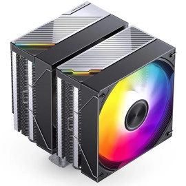 JONSBO CA90 Black Dual-Tower CPU Cooler,Mute Series air Cooling,CPU Fan H159mm,130mm PWM Fan CPU Air Cooler,6 Copper Heat Pipes Radiator, AM5/AM4/ Intel LGA115X/1200/1700/1851,D-TDP 270W