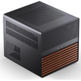 JONSBO N5 NAS Pc Case, E-ATX,12HDD+4SSD Drive Bay GPU HP Host, Supports Max. 4 GPU,E-A.TX(330mm) MB/ATX PSU Supports, with 3 Fans Built-in, 8 Slots PCI, Solid Wood Veneer Computer Case,Home Server