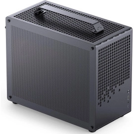 JONSBO/JONSPLUS Z20 Mesh Black Micro-ATX Mini Tower PC Case,with Detachable Carrying Handle, Mini Size, High-Performance Hardware Compatible, Support 240AIO, H160mm Cooler, Black