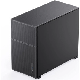 JONSBO D31 MESH Black Micro ATX Computer Case, MATX/ITX Mainboard/Support RTX 4090(335-400mm) GPU 360/280AIO,Power ATX/SFX: 100mm-220mm Multiple Tool-Free Design,Black