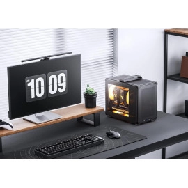 ​JONSBO C6 MAX Black Micro ATX PC Case,Matx Handled Mesh Chassis,1-Side Penetration, Simple Compact Desktop Computer case, ATX Power Bite (L220mm Max.),170mm CPU Cooler,Panels Tool-Free Open,Black