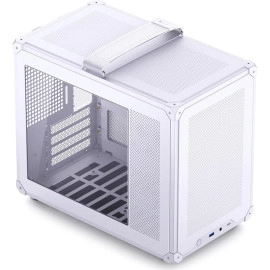 ​JONSBO C6 MAX White Micro ATX PC Case,Matx Handled Mesh Chassis,1-Side Penetration, Simple Compact Desktop Computer case, ATX Power Bite (L220mm Max.), 170mm H CPU Cooler,Panels Tool-Free Open,White