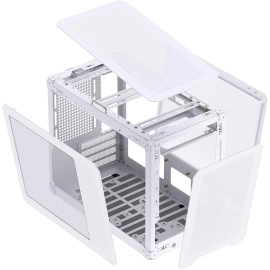 ​JONSBO C6 MAX White Micro ATX PC Case,Matx Handled Mesh Chassis,1-Side Penetration, Simple Compact Desktop Computer case, ATX Power Bite (L220mm Max.), 170mm H CPU Cooler,Panels Tool-Free Open,White