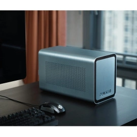 JONSBO N1 Mini-ITX NAS Chassis, ITX Computer Case, 5+1 Disk Bays NAS Mini Aluminum with Steel Plate Case, Built-in 14cm Fan, Only SFX Power Bite, Support H 70mm CPU Cooler