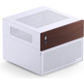 JONSBO N4 Black NAS Pc Case, Walnut Wood, 8-Drive Bay/6 * 3.5 