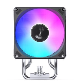 JONSBO CR1400 EVO Black Color Series 9cm CPU Cooler, H130mm, Air Tower Radiator, Silent heatsink, 4pin Automatic Light CPU Fan,4 Copper Heatpipes for AMD AM4/AM5 Intel LGA1700, 92mm RGB Fan, Black