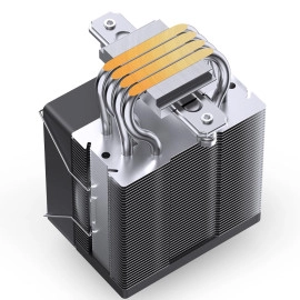 JONSBO CR1400 EVO Black Color Series 9cm CPU Cooler, H130mm, Air Tower Radiator, Silent heatsink, 4pin Automatic Light CPU Fan,4 Copper Heatpipes for AMD AM4/AM5 Intel LGA1700, 92mm RGB Fan, Black