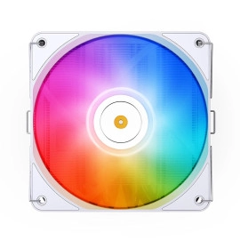 JONSBO HP600 White ARGB Low Profile CPU Air Cooler,120mm PWM Fan, 6 Heat Pipes,Silent Series Down-Flow Radiator,LGA 115X/1200/1700,AM4/AM5 Cooler,D-TDP:210W，Hight 66mm