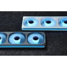 Jonsbo ZB-120W PC Case Fan, Silent Computer Fan with Axis & 4-Sides Infinity Mirror 2400RPM,3Pin ARGB Fans, 4Pin PWM Integrated M&F Head,28MM Thick,White