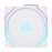 Lian Li UNI Fan TL LCD Wireless 120-Single Pack-2.4 GHz Wireless Signal ARGB Fan-Infinity Mirror-Daisy-Chain -Customizable Lighting Effects-Controller NOT Included & Required - White (12TLLCD1W1W)