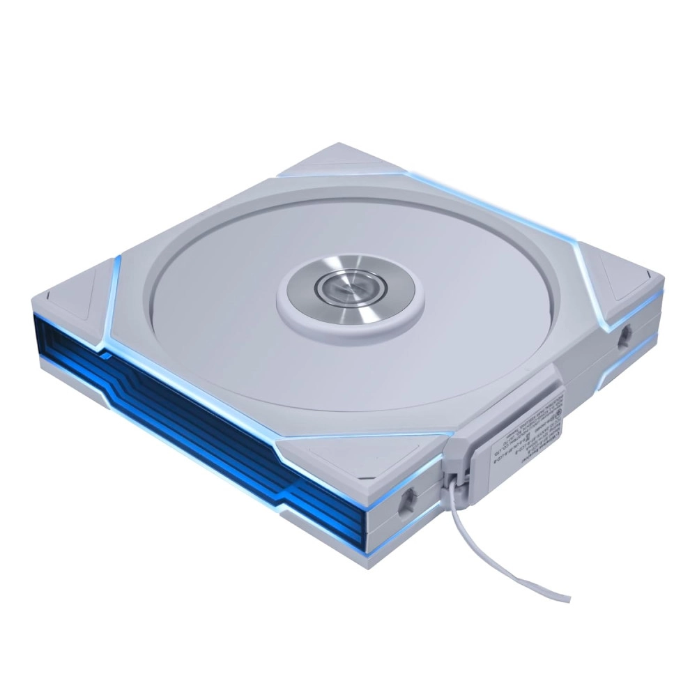 Lian Li UNI Fan TL Wireless 140-Single Pack -2.4 GHz Wireless Signal 140MM ARGB Fan-Infinity Mirror-Daisy-Chain - Customizable Lighting Effects-Controller NOT Included & Required - White (14TL1W1W)