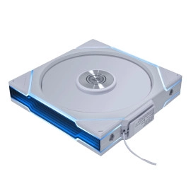 Lian Li UNI Fan TL Wireless 140-Single Pack -2.4 GHz Wireless Signal 140MM ARGB Fan-Infinity Mirror-Daisy-Chain - Customizable Lighting Effects-Controller NOT Included & Required - White (14TL1W1W)