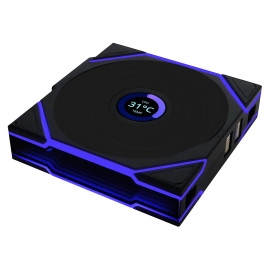 Lian Li UNI Fan TL Wireless 140-Single Pack -2.4 GHz Wireless Signal 140MM ARGB Fan-Infinity Mirror-Daisy-Chain - Customizable Lighting Effects-Controller NOT Included & Required - White (14TL1W1W)