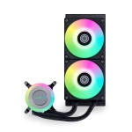 Lian Li Galahad II Lite AIO ARGB Liquid CPU Cooler - 240mm Radiator - Low-Noise - Quick Installation - Daisy-Chain - 2X 28mm Thick ARGB Fans - AMD® AM5,AM4/ Intel® LGA 1851/1700 (GA2L24RB)