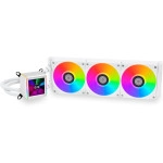 Lian Li GA Galahad II 360- Asetek 8th Gen- 2.88” IPS LCD Screen- Screen Recording for Videos and Photos -Pre-Installed ARGB Daisy-chainable Radiator Fans or UNI Fan SL-INF Fans (GA2ALCD36W.US)