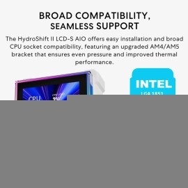 Lian Li Hydroshift II-S LCD 360 Liquid CPU Cooler - 3.4