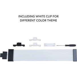 Lian Li Strimer Wireless 16 Pin (PW16-121W) - Addressable RGB Power Extension Cable - 2.4 GHz Wireless Control with 370mm; 14.56 Inch Length - LED Strip - Wireless Controller NOT Included & Required