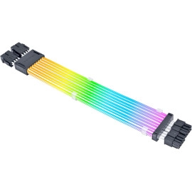 Lian Li Strimer Wireless 16 Pin (PW16-81W) - Addressable RGB Power Extension Cable - 2.4 GHz Wireless Control with 370mm; 14.56 Inch Length - Wireless Controller NOT Included & Required