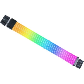 Lian Li Strimer Wireless 16 Pin (PW16-81W) - Addressable RGB Power Extension Cable - 2.4 GHz Wireless Control with 370mm; 14.56 Inch Length - Wireless Controller NOT Included & Required