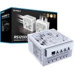 Lian Li RS1200W - Rotational Shift Fully Modular ATX Power Supply - 1200W (with USB/Fan Hub) - 80 Plus Gold Efficiency - ATX 3.1 & PCIe 5.1 Compliant - Easy Cable Management - White (RS1200G.WH)