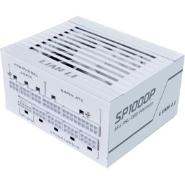 Lian Li SP V2 850 Watt SFX Form Factor Power Supply with Native 12V-2x6 Cable - Low Noise - 80+ Gold Efficiency - ATX 3.1 & PCIe 5.0 Compliant - 92mm FDB Fan - 10-Year Warranty - White (SP850G.W)