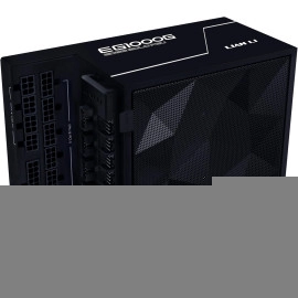 Lian Li EDGE1000W Fully Modular Low-Noise ATX Power Supply - ATX 3.1 & PCIE 5.1 Compliant - Cybenetics Gold Efficiency - 12V-2x6 Cable - L-Shape Design - with USB/Fan Hub - Black (EG1000G.BH)