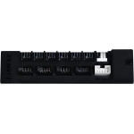Lian Li Universal USB & PWM Fan Hub, Fan Controller with 4 USB Headers - 6 Fan Ports - Magnetic Mounting - 5V/4PIN - PSU/Motherboard Universal Case Compatibility - Black (EG-HUB01B)