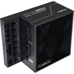 Lian Li Edge Series-850W Full Modular Power Supply-80 Plus Platinum-ATX 3.0, 3.1-PCIE 5.1-L-Shape Design for Dual Chamber Case-120mm FDB Fan-Supports up to 4X USB Devices-Black (EG0850BE.US)
