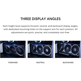 Lian Li ATX PC Case 4 Slots Vertical GPU Kit (VG4v4) - Premium Gen 5 Riser Cable PCI-E 5.0 x16-200mm, PCIe 3.0/4.0 Compatible, Adjustable Position - Fits Most PC Cases (VG4v4 Black)