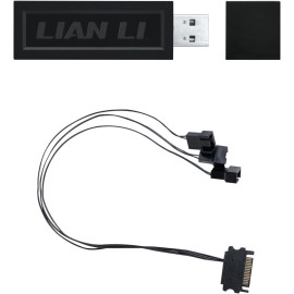 Lian Li UNI Fan L-Wireless Controller for Computer Fans, Works with SL-Infinity Wireless, CL Wireless, SL & TL Wireless, Strimer Wireless, and Hydroshift II - Black