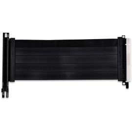 LIAN LI PW-PCI-420 Premium PCI-E 16X 4.0 Black Extender Riser Cable Length 200mm (7.87 inches)