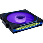 Lian Li UNI Fan SL-Infinity Wireless 140- Single Pack -2.4 GHz Wireless Signal Control-ARGB Fan-Customizable Double Infinity Mirror Effect-Daisy-Chain Design- Without Controller - Black (14SLIN1W1B)