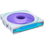 Lian Li UNI Fan SL-Infinity Wireless 140- Single Pack -2.4 GHz Wireless Signal Control-ARGB Fan-Customizable Infinity Mirror Effect-Daisy-Chain Design- Without Controller - White (14SLIN1W1W)