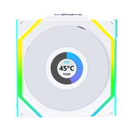 Lian Li UNI Fan SL Wireless 120mm ARGB Fan - Single Pack - 2.4 GHz Wireless Signal for RGB & Fans Control - Daisy-Chain Design - Controller NOT Included & Required - White (12SL1W1W)