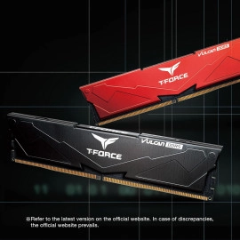 TEAMGROUP T-Force Vulcan DDR5 32GB (2x16GB) 6000MHz (PC5-48000) CL30 Intel XMP 3.0 & AMD Expo Compatible Desktop Memory Ram Black FLBD532G6000HC30DC01